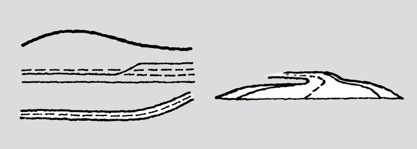 76 14.2.1 Overhøyde Vegens geometriske form beskrives først og fremst av vegkantene som er markert med kantlinjer eller rekkverk.