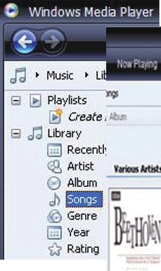 5 Musikk Administrere musikk på PCen Organisere musikkfilene dine Organisere musikkfiler etter sanginformasjon Hvis filene inneholder sanginformasjon (metadata eller ID3-kode), kan filene automatisk