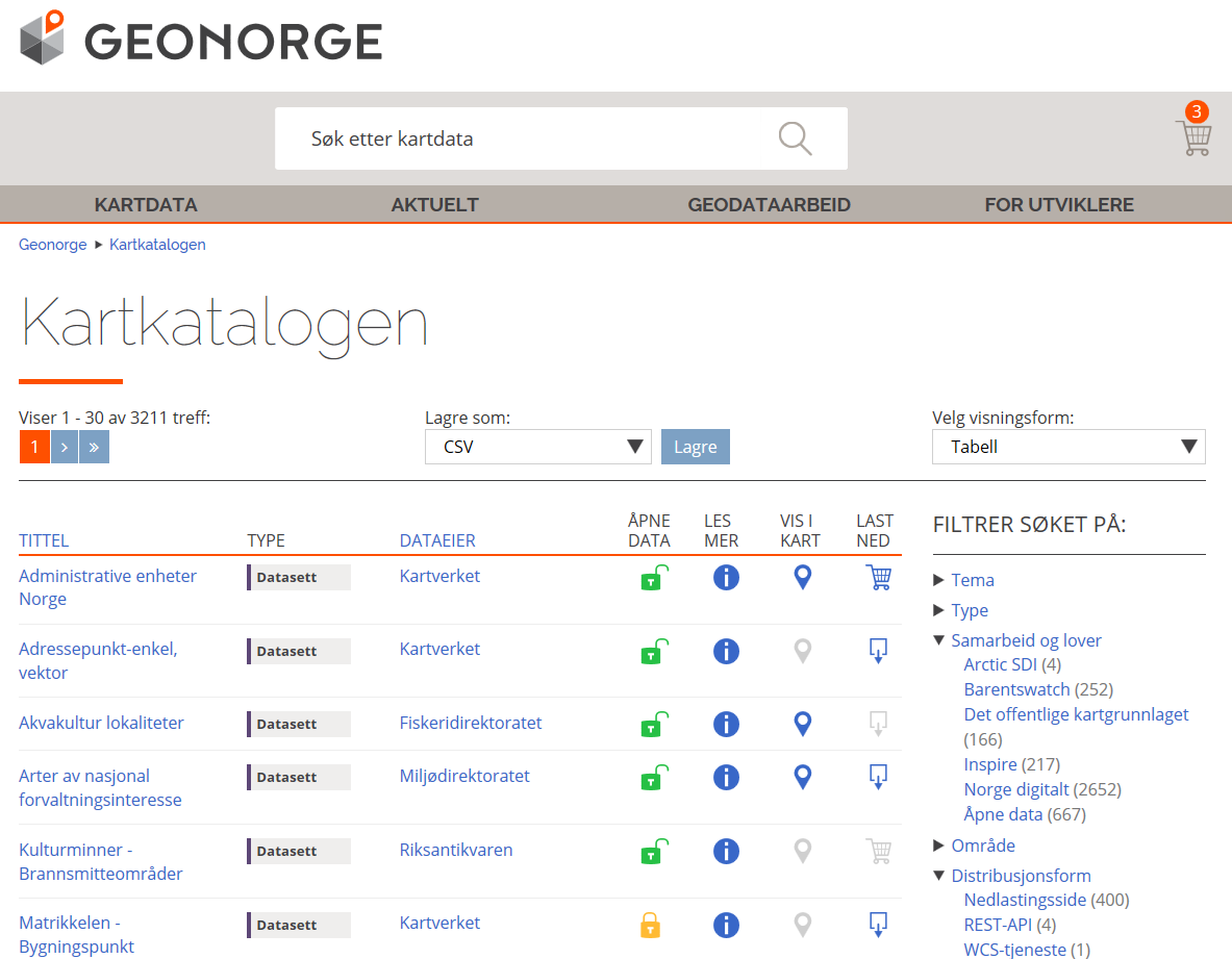 Hva er formålet med Geonorge? 2.