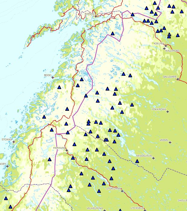 Rovdata har ved DNA-analyser vist at jervebestanden i Nordland er genetisk felles med jerv i Nord-Trøndelag og Sverige. Disse danner en stor østlig jervebestand i Skandinavia.