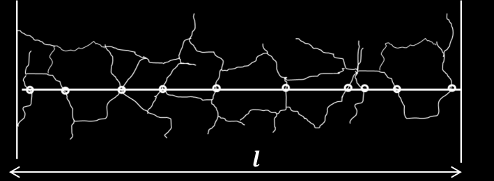 RI Riss Indeks rissvidder måles langs linje vinkelrett på hovedrissretning ORI = 24.09.