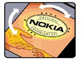 fra én vinkel og Nokia Original Enhancements-logoen fra en annen vinkel. 2.