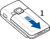 1. Komme i gang Installere SIM-kortet og batteriet Slå alltid av enheten og koble fra laderen før du fjerner batteriet. Alle SIM-kort må oppbevares utilgjengelig for små barn.