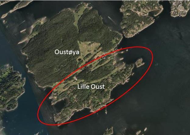 3.51 Lille Oust, Oustøya Innspill fra diverse hytteeiere på Lille Oust Innspillet i korte trekk Det er kommet flere innspill til kommuneplanprosessen vedrørende området sør på Oustøya definert som