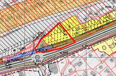 Figur 44 - Kommunedelplan for E18 Figur 45 - Forslag til reguleringsplan E18 Vurdering av forslaget Omsøkt areal ligger i direkte tilknytning til Høvik stasjon og E18.