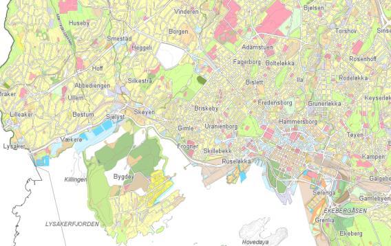 2 Bygnings- og tiltaksbeskrivelse Figur 2: Oversiktskart over Oslo.