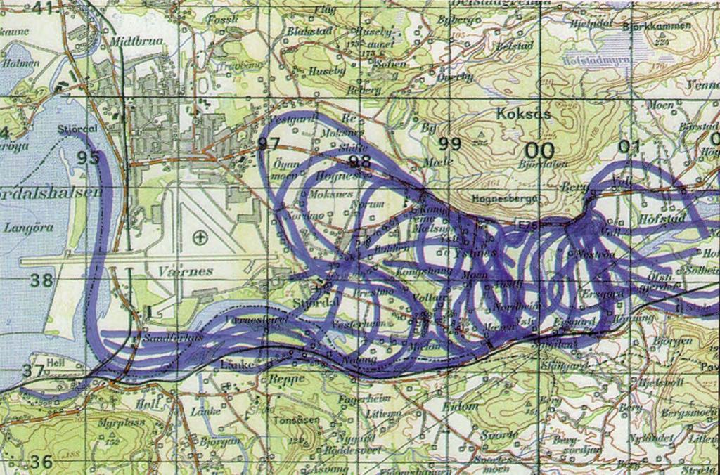 9. Stjørdalselva og landskapsutvikling i Stjørdalen etter siste istid - løsningsforslag Løsningsforslag: Figur 80.