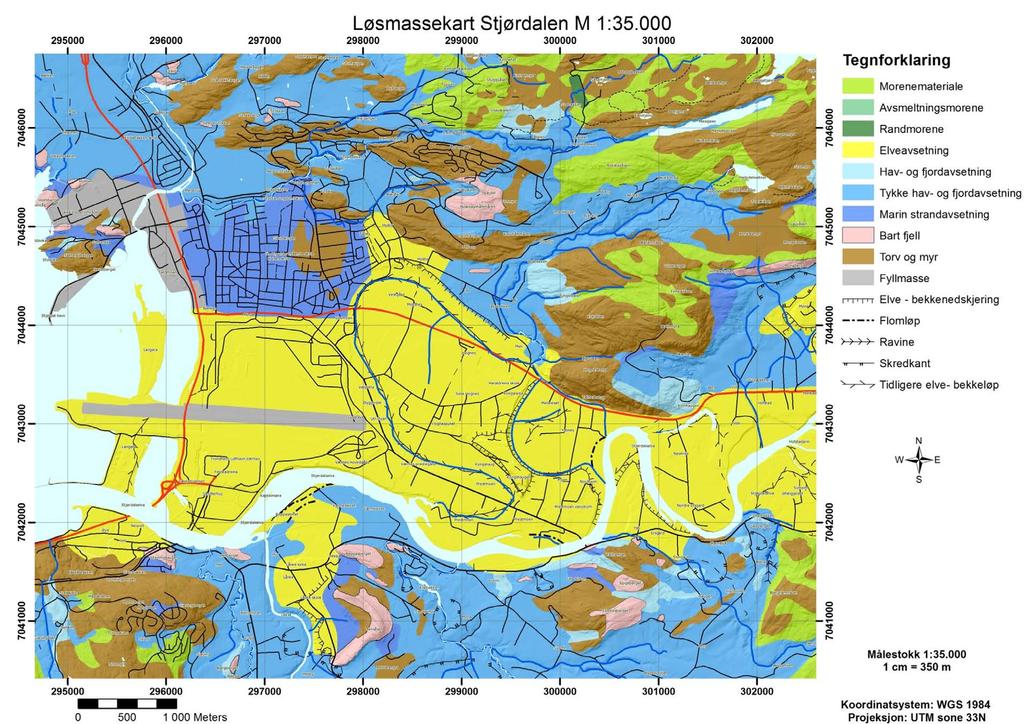 9.1. Stjørdalselva og landskapsutvikling i Stjørdalen etter