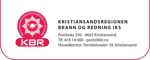 Vedlegg 1 KRISTIANSANDSREGIONEN BRANN OG REDNING IKS