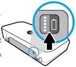 TIPS: Hvis batteriet er installert i skriveren, trykker du en tilsvarende knapp på batteridekslet.