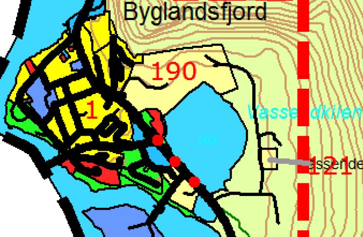 Vedlegg 2 - Reguleringsområdene nor og øst for