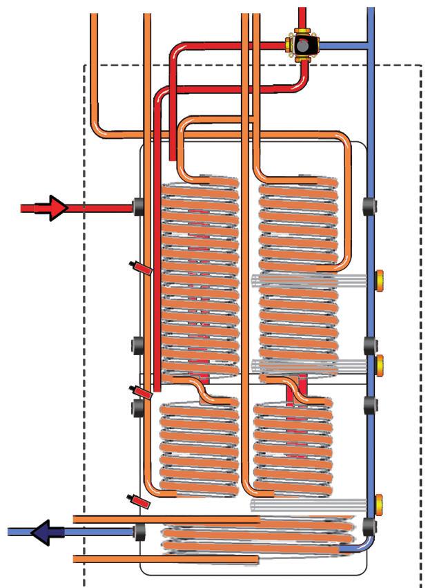 Turtallstyrt ladepumpe ( tilvalg fra CTC ) Se også meny Varmepumpe i kapittel Detaljbeskrivelse Menyer ansert / Innstillinger / Varmepumpe 1, 2, 3.