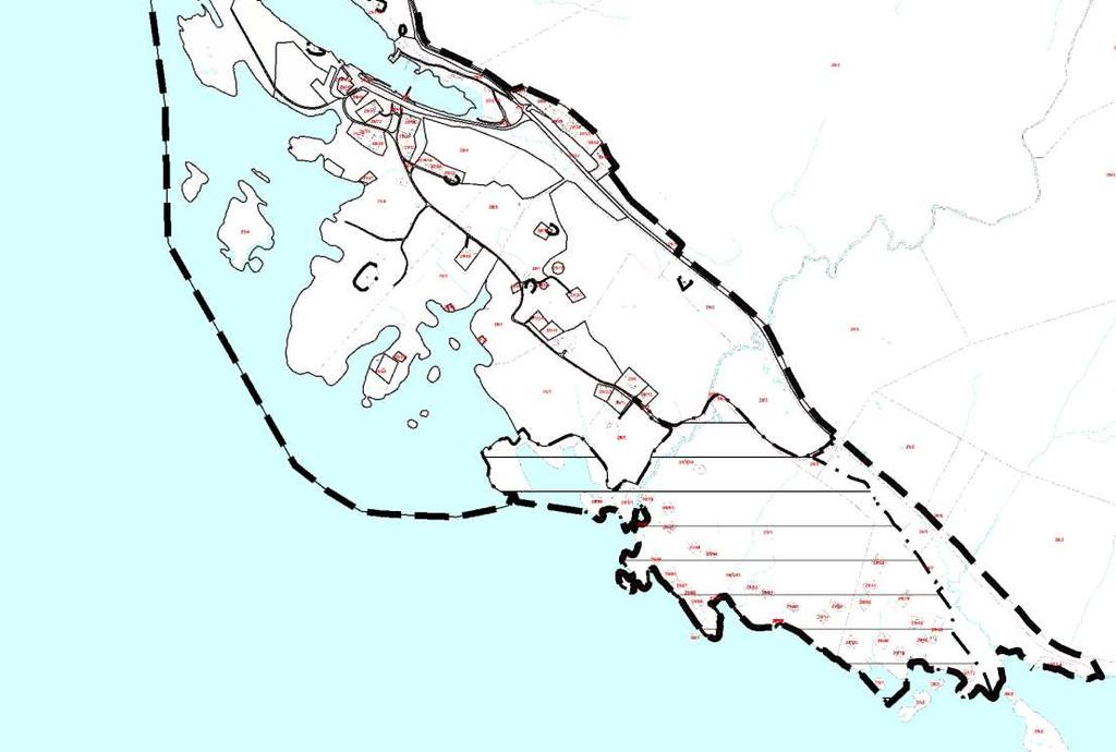 I sørøst vil planområde omfatte Selnes bygd og eksisterende reguleringsplan Selnes havn og Varpen hytteområde.