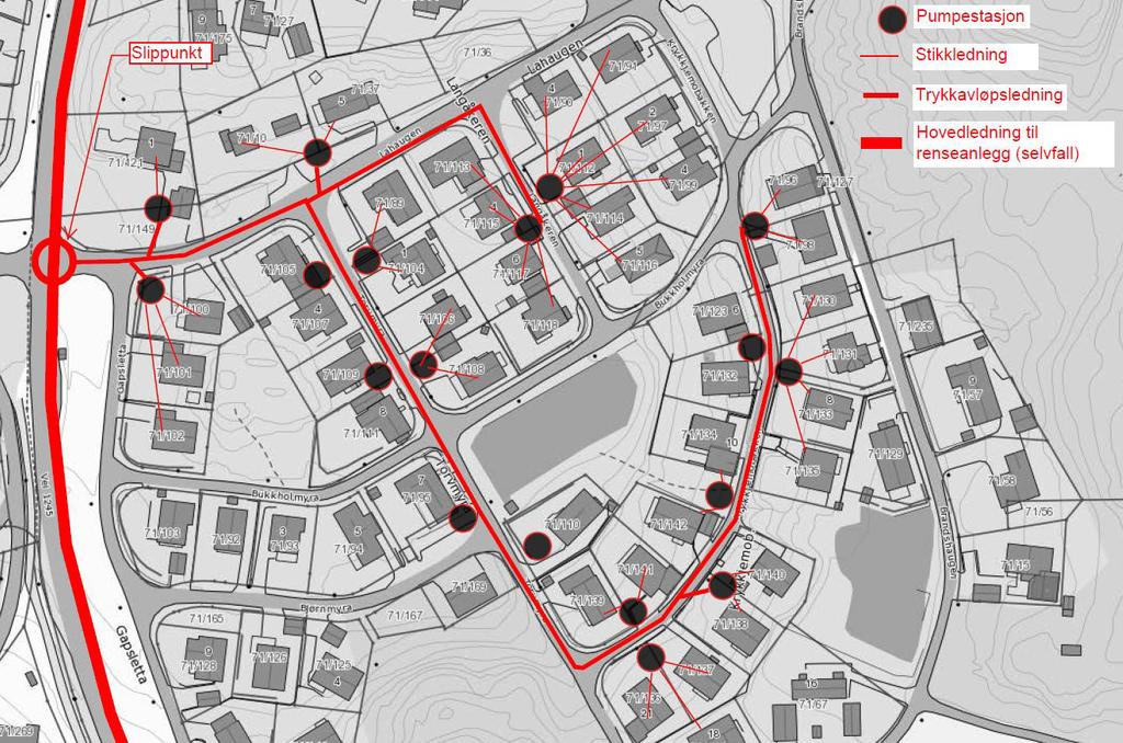 Kvartalspumpestasjoner i villabebyggelse To eller flere