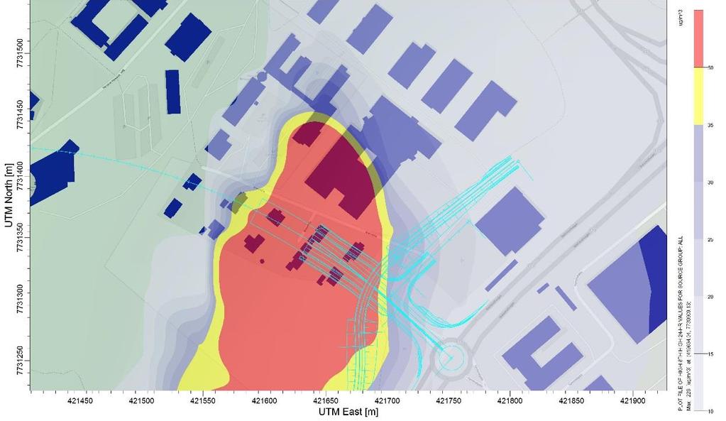 Utredning av luftkvalitet: Kommunedelplan for ny tverrforbindelse og ny forbindelse til Kvaløya 21 Breivika Området Tunnelmunningen i Breivika (i A3 strekning) ligger ca.