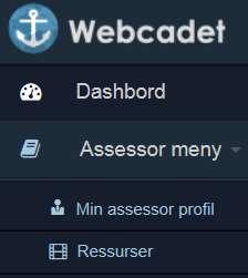Menyer i Webcadet Dashbord Når du logger deg inn på Webcadet kommer du til Dashbord