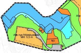 Dispensasjoner fra reguleringsplan: - Oppføring av anneks nordvest for eksisterende bebyggelse i lnf-område.