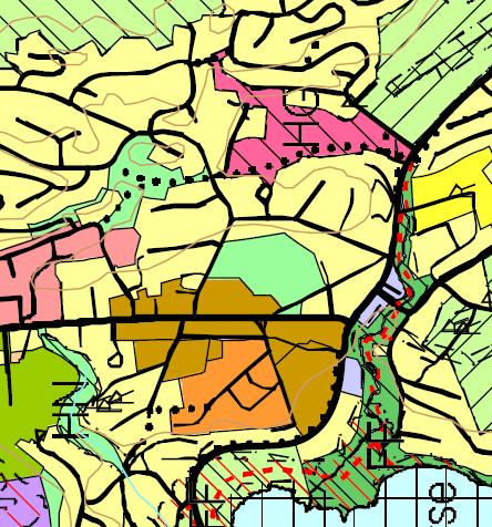 Del av Lille Tømmeråsen - Planbeskrivelse 5 3 PLANSTATUS Området er i en mellomsone mellom regulerte boligfelt. 3.1 Kommuneplan I kommuneplanen for Birkenes 2010-2022, er området avsatt offentlig/ privat tjenesteyting og grøntstruktur.