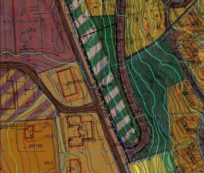 Del av Lille Tømmeråsen - Planbeskrivelse 6 3.2 Regulering Området inngår i reguleringsplan for Lille Tømmeråsen.