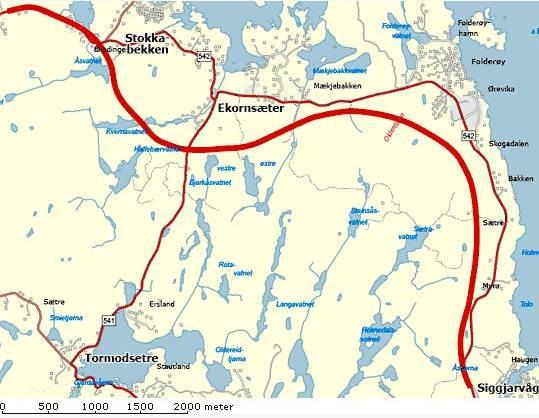 Side 4/5 Økonomiske konsekvensar ved ny løysing og utvida prosjekt Stokkabekken Siggjarvåg er kostnadsrekna til om lag 211 mill.kr. (i 2009 kr). I dagens kroneverdi utgjer dette verre om lag 232 mill.