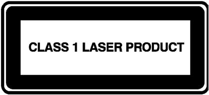 Erklæring om lasersikkerhet Klasse 1 LED-produkt CD-ROM- og DVD-ROM-stasjonene inneholder et lasersystem og er klassifisert som laserprodukt i klasse 1 ifølge en stråleytelsesstandard vedtatt av det