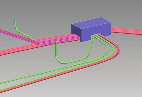 Modellgrunnlag :: Modeller Figur 32: Kabelføringsanlegg vist isolert 3.3.10 Fagmodell tekniske installasjoner Hva inneholder fagmodell for tekniske installasjoner?
