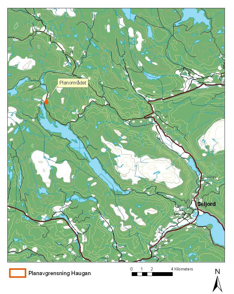 Området Området ligger på Haugan i Langlim, Seljord kommune.