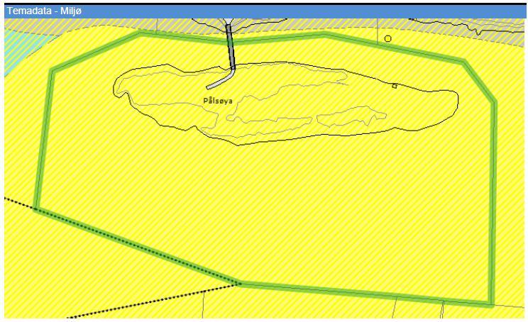 Utfordringer med automatisk analyse og mange tema: Flere flatetema med samme farge gir et kart som er uleselig. Punktforekomster med samme farge som flatetema forsvinner.