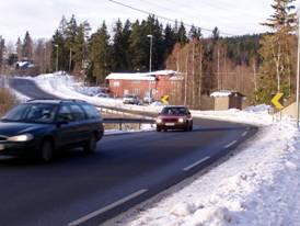 h) Farlige veistrekninger Ødegårdsveien.