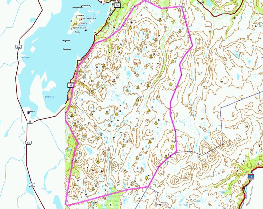 Pilotstudie i regi av NINA Metode: punkttaksering av spillende stegger på våren Studieområde 1: