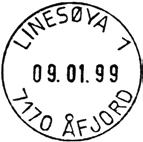 Registrert brukt fra 01.11.80 FH til 31.03.84 FH 3383 (Linesøya i Fosna) Registrert brukt 07.