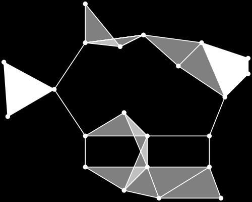 Fra Wikipedia: «A graph with 23 1-vertex cliques (its vertices), 42 2- vertex cliques (its edges), 19 3-vertex cliques (the light blue triangles), and 2 4-vertex cliques (dark blue).