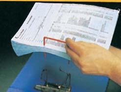 Mekanismestørrelsen angir maksimum tykkelse på papirbunken permen rommer. D-Clip.