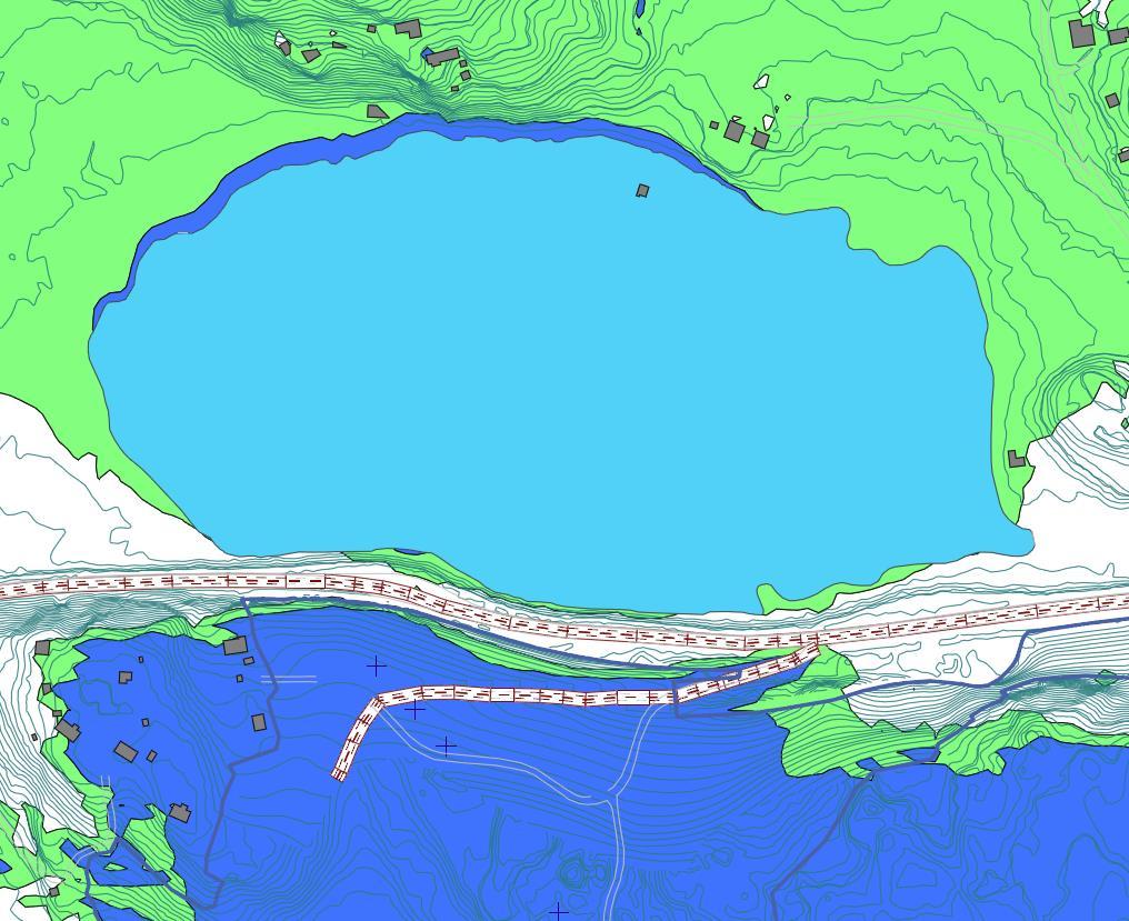Figur 4 - Differansekart for badeplass ved Hestsjøen. Beregningshøyde: 1,5 meter 6.3 Fase 1A Fase 1A er igangsettingsfasen som vil være på nordsiden av området.