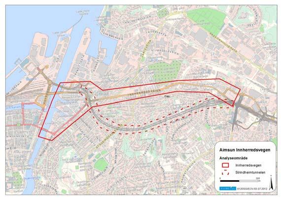 ANALYSEOMRÅDE, 2015 9 ETABLERING AV MODELL, 2012 Kodet modell for dagens, 2012 situasjon Hentet