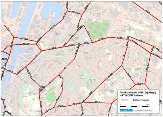 FRA DØGNMODELL TIL TIMEMODELL, FOR 2015 Statens vegvesen transportmodell (RTM) 2010 og 2015 Relativ forskjell mellom RTM 2010 og 2015 Kalibrering av trafikk i