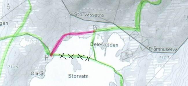 Sak 12/2016 Søknad om omlegging av skiløype, Eggedal Turlag Fakta Eggedal Turlag v/ Gunbjørn Aasand søker om tillatelse til omlegging av skiløype langs nordsiden av Storvatn.