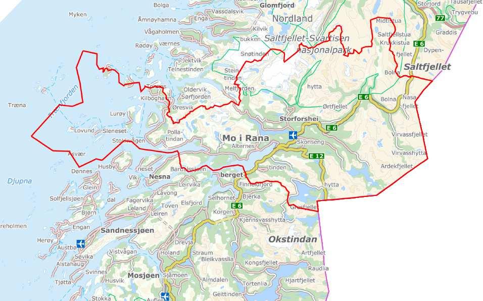 Intensjonsavtale Innbyggere og areal pr. 1.1.2016: Lurøy 1923 innb.