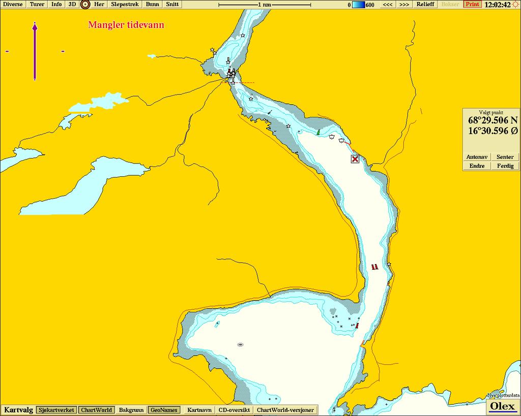 RAMSUND, TJELDSUND 4 1. Bakgrunn Det skal installeres en flytekai for ubåter i Ramsund, Tjeldsund kommune ved 68 29.530 N, 16 30.652 Ø, se Figur 1.