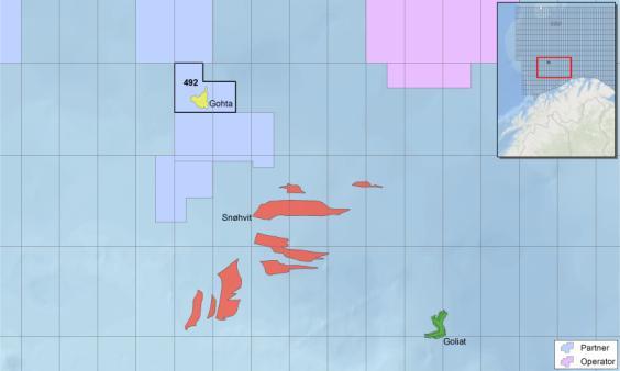 kilometer nordvest for Snøhvitfeltet Det norske 40%, Lundin 40% (operatør), Noreco 20% Gohta Barentshavet Ny letemodell i