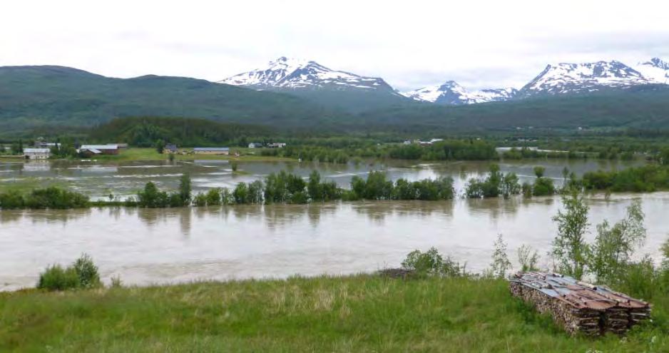 Oversvømmelse i Målselvdalen ved Elverum, 15.