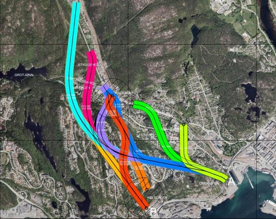 2 Kort innledning om prosjektet Prosjektet er i KVU for Kristiansandsregionen kalt rv. 9 Ledningedalen.