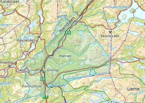Grong kommune Grong ligger i Namdalen og grenser til Lierne Overhalla, Høylandet, Namsskogan og Snåsa. Areal 2000 2016 Vekst innb.