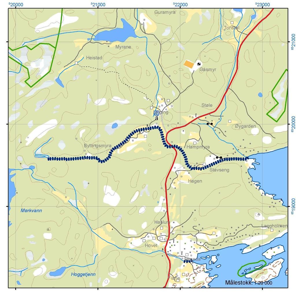 Stavsengbekken OBJEKTID 13962809 WaterBodyID 018-35-R Anadrom areal (m2) UTM sone 32 øst Nord Anadrom lengde (m) 3000 Utløp 522800 6519600 Sist undersøkt