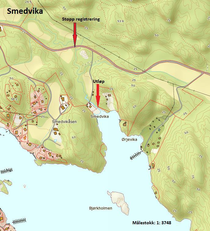 OBJEKTID 12767014 WaterBodyID 016-2667-R Anadrom areal (m2) UTM sone 32 Øst nord Anadrom lengde (m) 350+ Utløp 542260 6548500 Sist undersøkt Høst. 2011 Vandringshinder Øverby skog AS. Rapport.