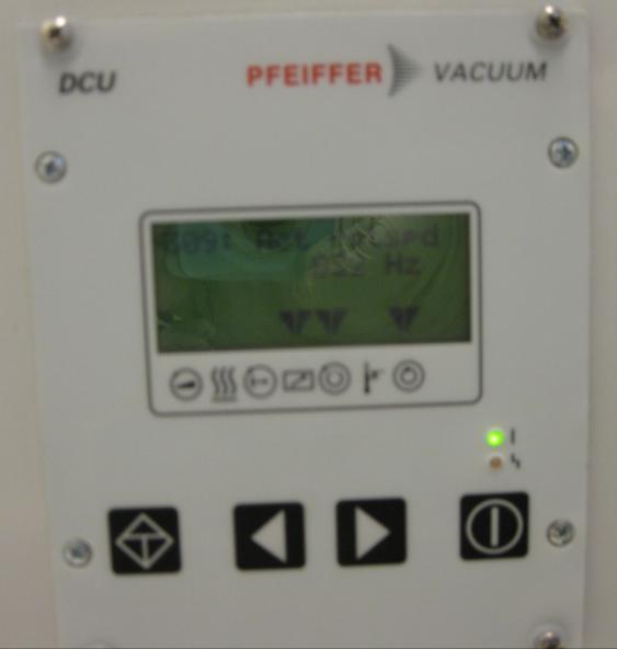 Wait until the timer has reached 0 and then go to the next point. If evacuation does not start, call instrument responsible. o Check the turbo pump display in the service finger (see Figure 15).