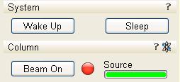 8 av 18 Figure 10 Beam control tab. Sleep has not been clicked. 6. On the xt microscope Server bar (see Figure 9), click STOP UI to stop the xt microscope user interface (see Figure 11). 7.