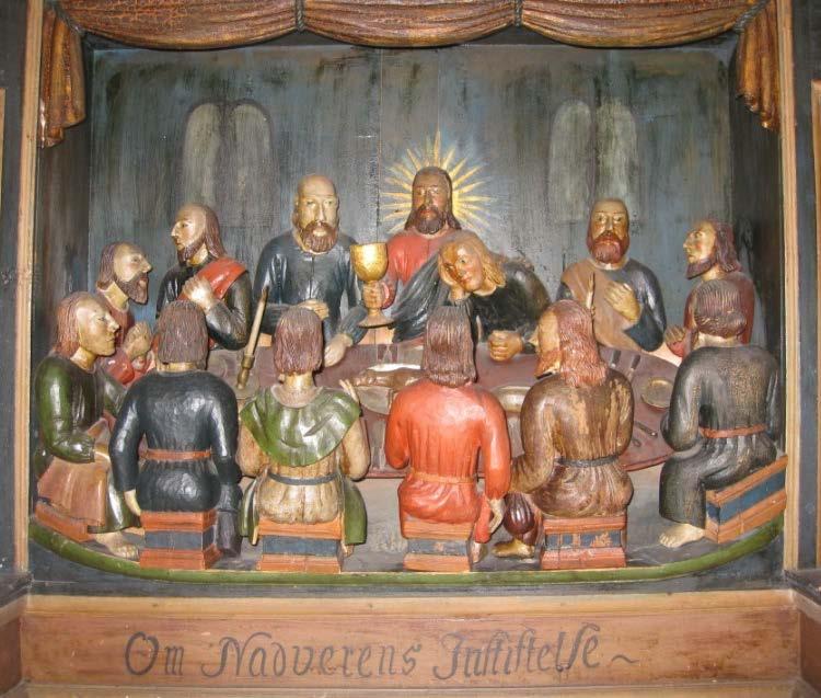 figurar var vanlig dekor i middelalderens trekyrkjer.