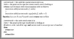 proporsjonalt med k n, der n= w, lengden av input k2 er maks antall kanter fra en node merket med samme symbol Med epsilontransisjoner Kan risikere ikke terminerer!