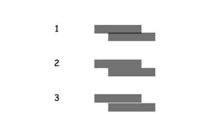 Vedlikeholde skriveren Justere skriverhodet Kontrollpanel 1. Legg vanlig papir i A4-størrelse i papirkassetten. 2. Åpne Vedlikehold fra hjem-skjermen ved hjelp av l eller r, og trykk deretter OK. 3.